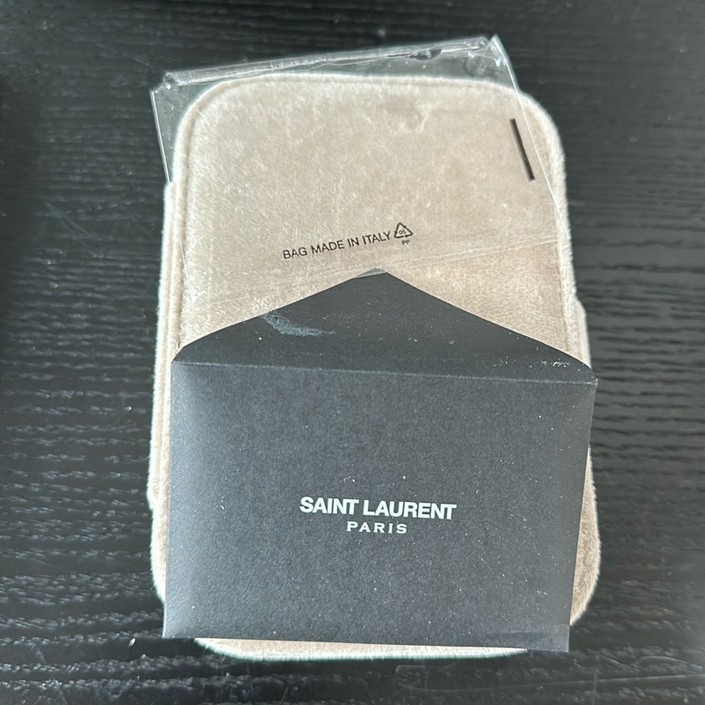 Authentic Saint Laurent YSL envelopes with tags for SAC MNG LOUIS w Tassels